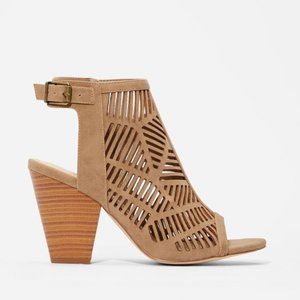 Coral Caged Heeled Sandal #